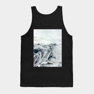 Mountains of Switzerland - White Alps on Overcast Winter Day Tank Top